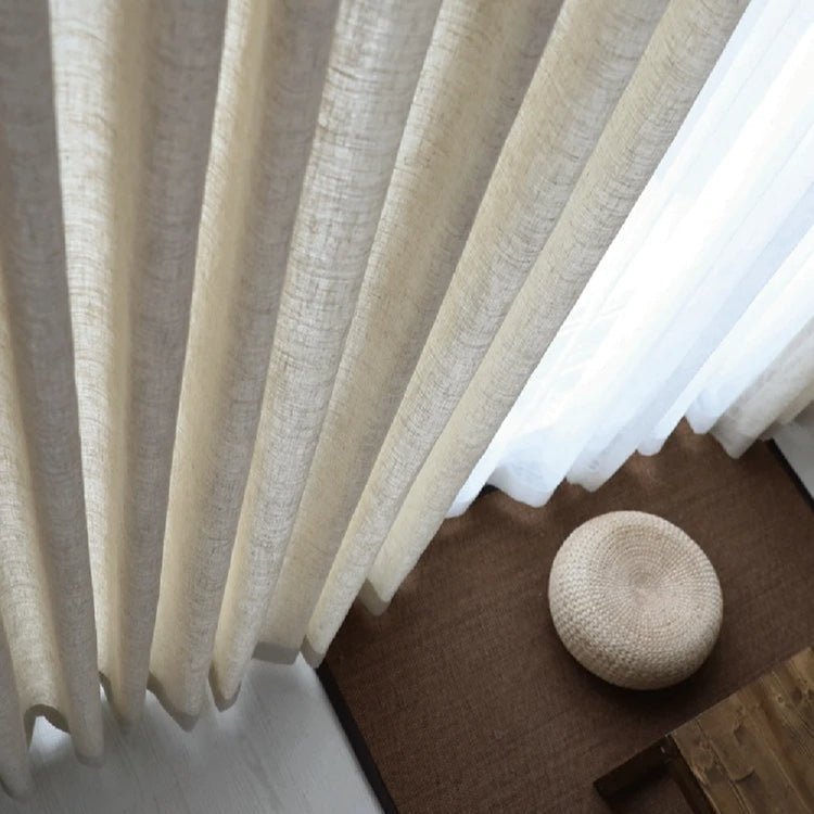 Linen curtain - Beige veil
