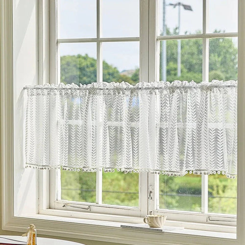 Rideau Court Voilage Blanc